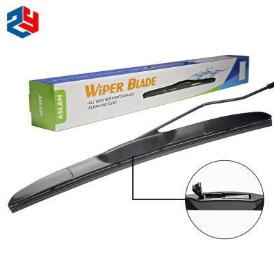 China Japanese Hybrid Silicone Rubber Wiper Blade Car Cleaning Window Glass Wiper for sale