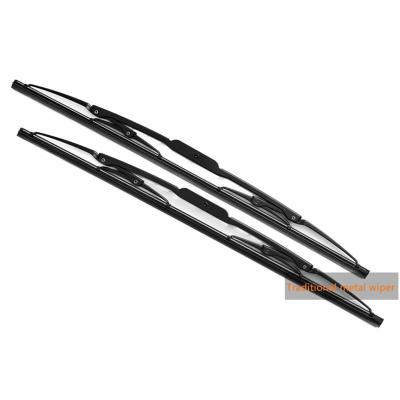 China -20 to 80 Â ° Wholesale C Windshield Traditional Metal Frame Windshield Wiper Blades for sale