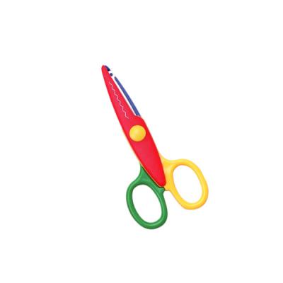 China Shear Kids Open Scissors Stainless Steel Zig Zag Craft Scissors for sale