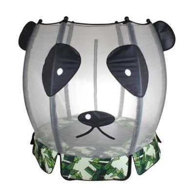 China With Protective Cartoon Net Panda Indoor Trampoline Sports Bed Children Jumping Aerobics Exercise Fitness Equipment for sale