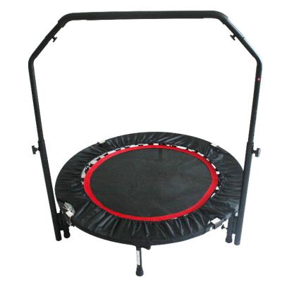 China Without protective net 40 inch oblique angle trampoline with armrests around foldable and adjustable trampoline up to 100KG load bouncing trampoline for sale