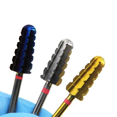 China Gel Polish Acrylic Nail Removing Volcano 3XC Long Lasting Nail Removal Drill Bit For Dipping Powder Acrylic for sale