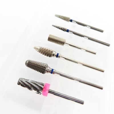 China Remove Acrylic / Gel Set Factory Sale Widely Used Tungsten Carbide Nail Set Various Fit Drill Bit For Cuticle for sale