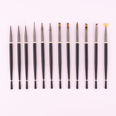 China Oval Nail Art Brushes Brush Set Nail Mba Wholesale Acrylic Nails Manufacturer for sale