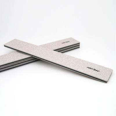 China manicure & Wholesale Custom Pedicure Diamond Shape Abrasive Zebra Gray 80/100/120/150/180/240/320 Grit Emery Board Nail File for sale