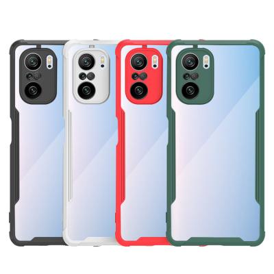 China Color Edge Shockproof Mobile Phone Case For Redmi Note 11 pro plus Shockproof Acrylic Clear Cell Phone Case For Xiaomi 11T pro Poco M4 pro for sale