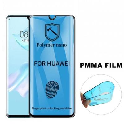 China Slim Fit Ceramic Shockproof Curved Film For Huawei Mate 40 Pro 30 P40 P30 Plus Nano Polymer Film PMMA PET Screen Protector for sale