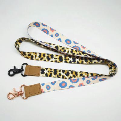 China High quality manufacturing high quality exhibition (trade assurance) and fast promotional custom lanyard key chain with custom logo leather lanyard for sale