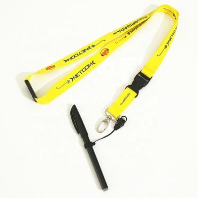 China Show Polyester Pen Holder Neck Lanyard With Custom Logo for sale