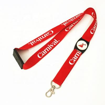 China Show polyester silkscreen collar /lanyard with customized logo for sale