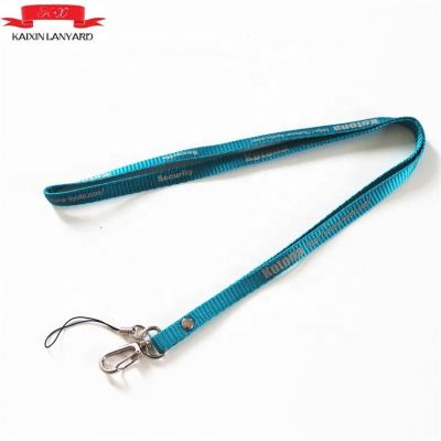 China Show Tool Phone Polyester Around Nylon Lanyard With Logo Custom Keychain for sale