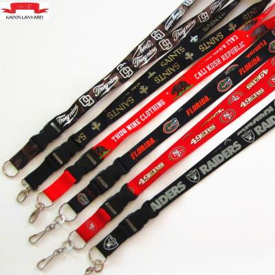 China Colorful Nylon Promotional Exhibition Company Staff Neck Lanyard for sale