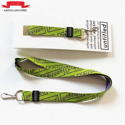 China High Quality Custom Logo Show Promotional Woven Lanyard In Any Color for sale