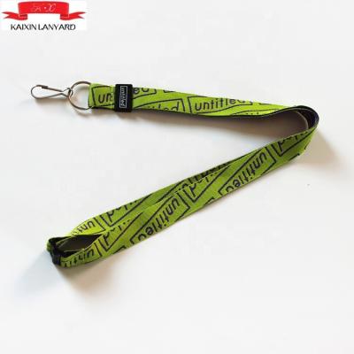 China Exhibition high quality promotional flat woven lanyard for ID card. for sale