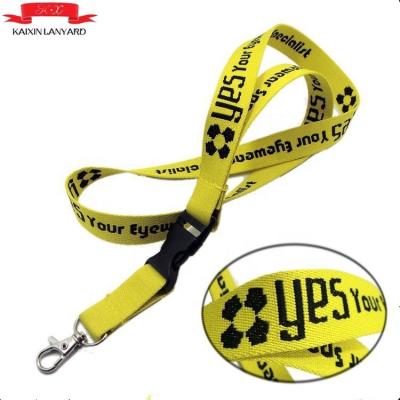 China Custom Show Polyester Promotional Embroidery Woven Lanyard No Minimum for sale