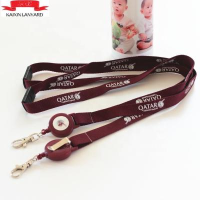 China Wholesale Customizable Neck Lanyard Polyester Exhibition Lanyard With Badge Reel for sale