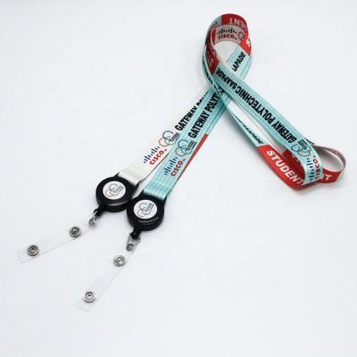 China Wholesale Customized ID Card Retractable Lanyard Printed Logo Show Fashion Badge Reel Name Badge Holder for sale