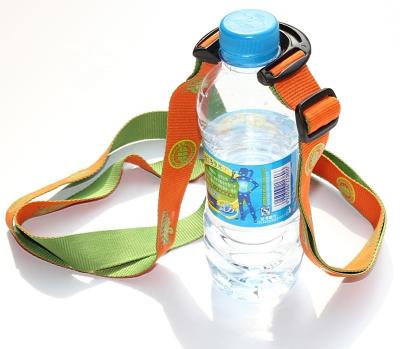 China 2020 hot sale custom water bottle holder lanyard from exhibition, water bottle holder lanyard with adjustable buckle for sale