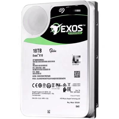 China Hdd ST18000NM004J 18TB Exos X18 7200 RPM SAS 12Gb/s 256MB Cache 3.5-Inch Enterprise HDD for sale