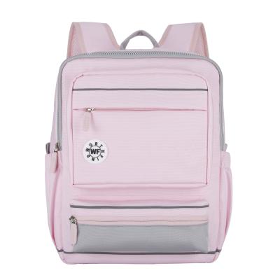 China Newest Polyester Design Solid Color Fashion High Capacity School Backpack Student Backpack School Bags for sale