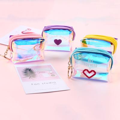 China Fashoion PVC Jelly Wallet Transparent Coin Purses with Clear Zipper Coin Purse for sale