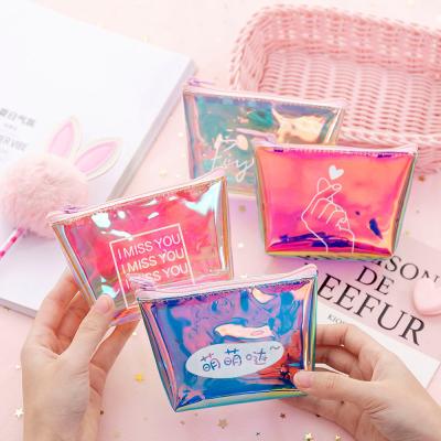 China Fashoion Summer Transparent PVC Jelly Clear Coin Purse Key Chain Purse for sale