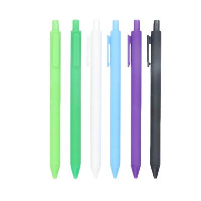 China office & School Pen Office Color Solid Color Ballpoint Pen Rubber Neutral Stationery for sale