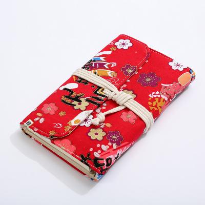 China Simple Literary Hand Printing And Dyeing Little Fresh Art Notepad Ledger Fabric Delicate Notebook for sale