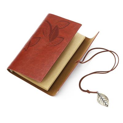 China Vintage Antique Ways Creative Replenishment Leather Loose-leaf Notebook Record With Gift Notebook Diary Gift for sale