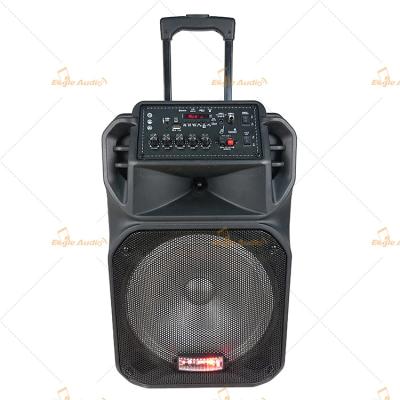 China Passive Active Portable Speakers Battery Powered PA System with Wireless Mic for sale