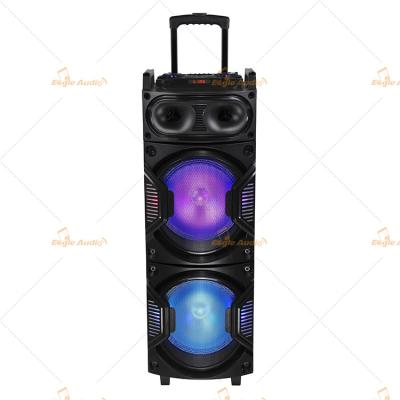 China Rechargeable Live PA Speakers / 8 Inch Powered Pa Speakers with Trolley for sale