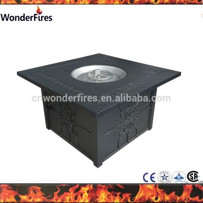 China Stocked Outdoor Fire Bowl Gas Fire Pit Burner Cast Iron Garden Furniture Fireplace Table for sale