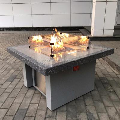 China Stocked 2019 outdoor gas firepit table, indoor fireplace for sale