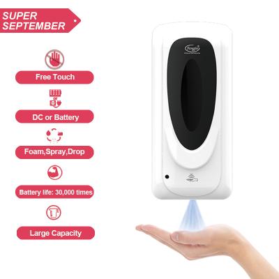 China Wall Mounted Foam Hand Soap Dispenser 1000ml Touchless Automatic Alcohol Soap Dispenser Sanitizer Dispenser for sale