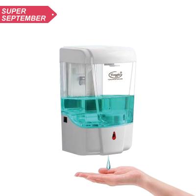 China Foam Automatic Soap Dispenser Fengjie Wall Mounted 600ml Toilet Alcohol Dispenser for sale