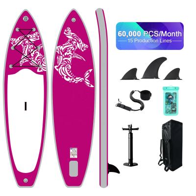 China OEM Customized SUP Paddle Board Unisex Surfing Paddle Board Skimboard PVC Stand Up Paddle Board Inflatable Surfboard for sale