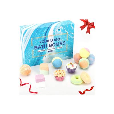 China Daily High Quality 12 Pcs Family Bath Bombs Kid Gift Set For Women for sale