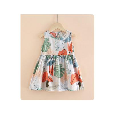 China Latest Wholesale Summer Baby Kids Clothes Breathable Printing Dress for sale