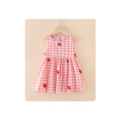 China 2022 New Breathable Kids Clothes Printed Infant Girl Dresses Lovely Summer Hot Selling Babies Dress Sleeveless for sale