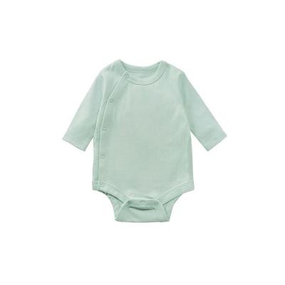 China new design 100% cotton wholesale price solid color baby jumpsuit clothes for sale