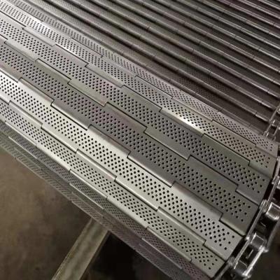 China Conveying Stainless Steel SUS304 Conveyor Belt Chain Conveyor Plate Belt for sale