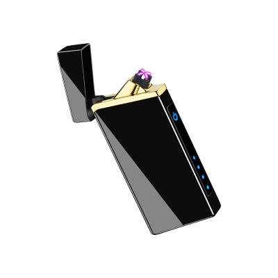 China Stylish USB Light Induction Double Arc Electronic Cigarette Rechargeable Electronic Cigarette Lighter USB Lighter for sale