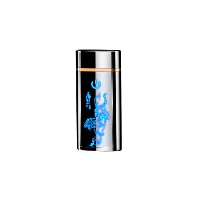 China Arc Doubles Large Screen Lighter USB Rechargeable Automatic Electric Cigarette Lighter Rechargeable Electronic Cigarette Lighter Manufacturers for sale