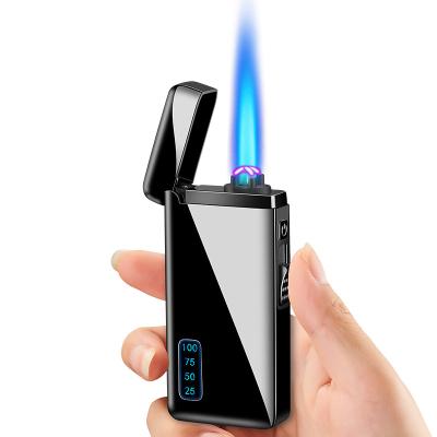 China Electric Arc Lighter Top Quality Gas And Usb Chargng Windproof Slim Lighter for sale