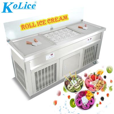 China USA Snack Factory Ships Warehouse Instant Ice Cream Rolls Machine/Fry Rolled Ice Cream Machine/Fried Ice Cream Roll Machine for sale