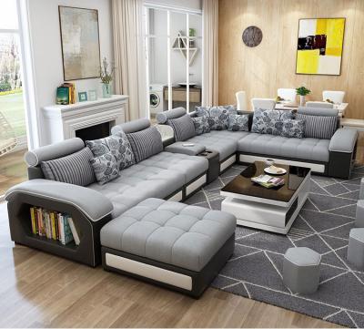 China Removable Cover Sofa Set Royal Fabric Sofa Bed 7 Seater Living Room Furniture Designs Living Room Sofas for sale