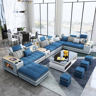 China Removable Cover Height 42cm Living Room Multifunctional Fabric Sofa With Music Player for sale