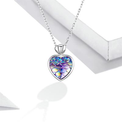 China The Other Sterling Silver Gold Plated Necklace 925 Sterling Silver Heart Necklace With Personalized Zircon for sale