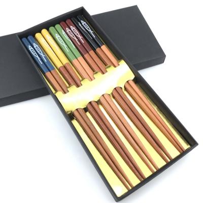 China Viable Bamboo Chopsticks Gift Set Japanese Style Natural Scenery for sale