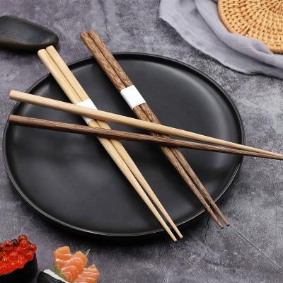 China Sustainable Quality Wenge Wood Tableware Set Wooden Reusable Chopstick For Sale 32CM for sale